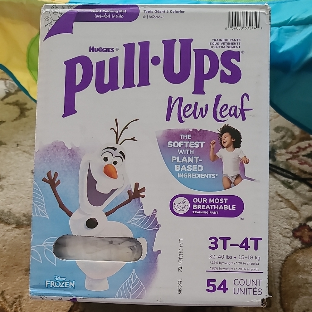 2 for $50- Huggies Pull-Ups New Leaf - Boys 3T-4T - 32-40 lbs / 15-18 kg - 54 pk